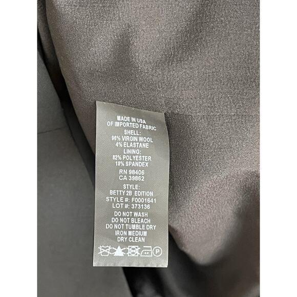 Theory Black Dress Women's Size 6 Pencil Sleeveless Work Wear Virgin Wool - Picture 8 of 12